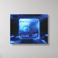 GERMANIUM CHEMICAL ELEMENT EXTREME BLUE DESIGN