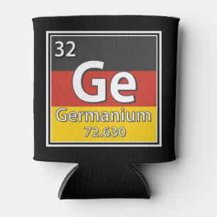 Germanium - Germany Flag German Science Can Cooler