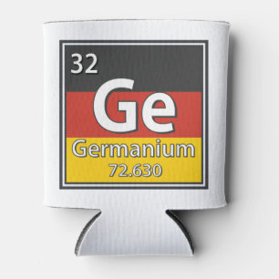Germanium - Germany Flag German Science Can Cooler