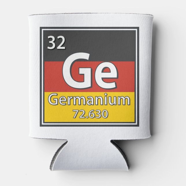 Germanium - Germany Flag German Science Can Cooler (Front)