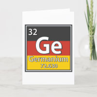 Germanium - Germany Flag German Science