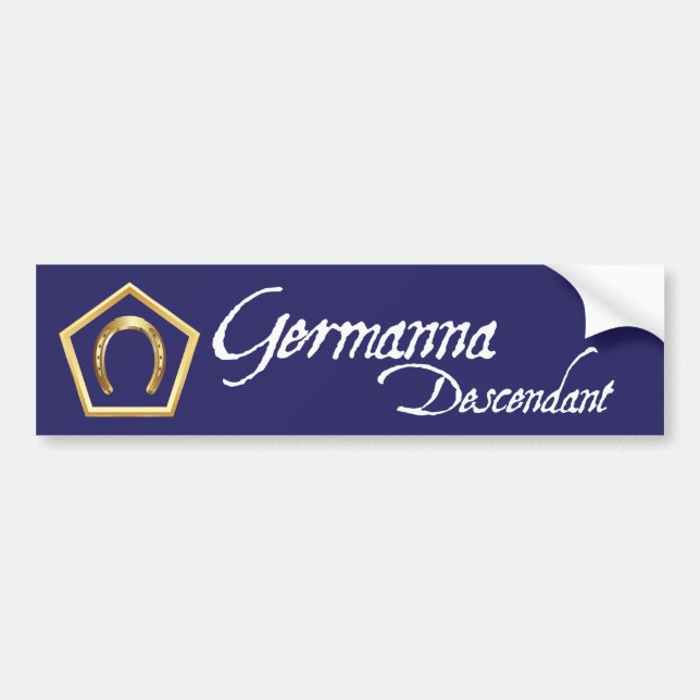 Germanna Descendant Bumper Sticker (Front)