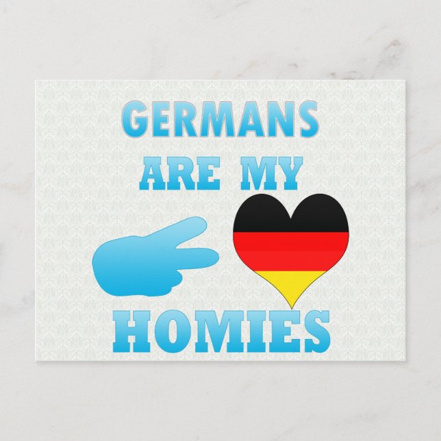 Germans are my Homies Postcard (Front)