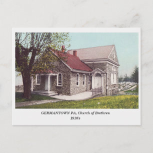 Germantown Philadelphia Brethren Church postcard