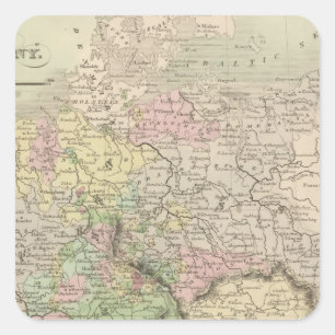 Germany 14 square sticker