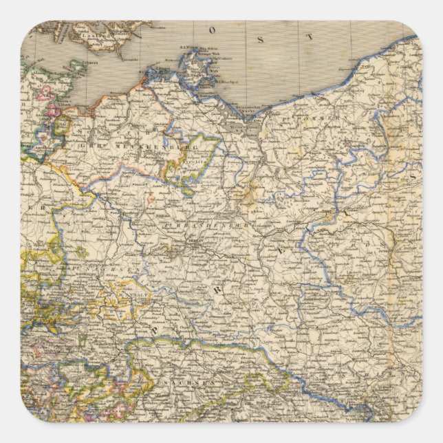 Germany 15 square sticker (Front)