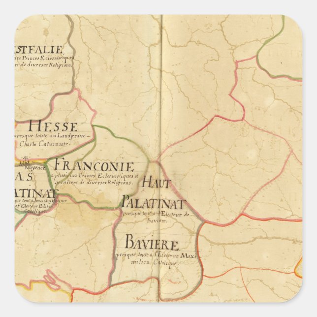 Germany 16 square sticker (Front)