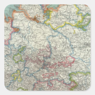 Germany 17 square sticker