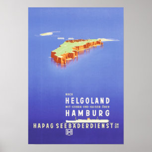 " Germany: 1939 - HaPag Helgoland Travel Poster