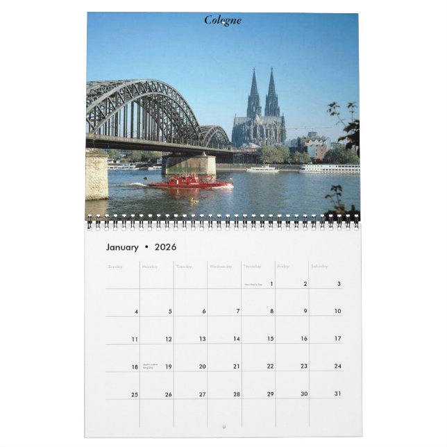 Germany 2013 Travel Calendar (Jan 2026)