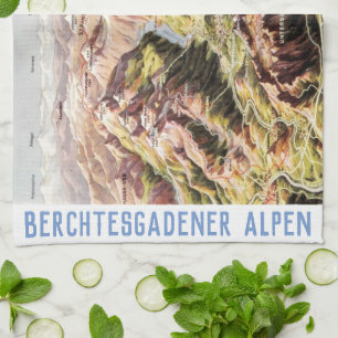" Germany: 2021/today - Berchtesgaden Alps Tea Towel