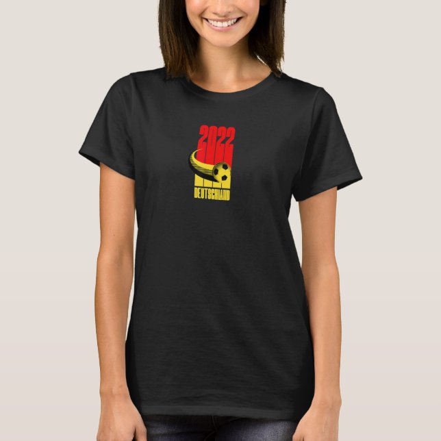 Germany 2022 Football Soccer Graphic Deutschland T-Shirt (Front)