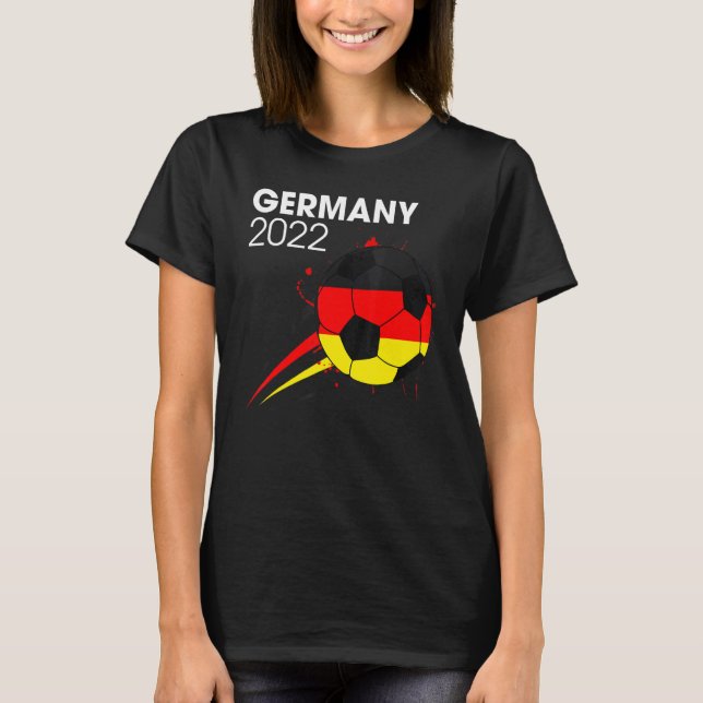 Germany 2022 Soccer Team  German Flag Men Boys T-Shirt (Front)