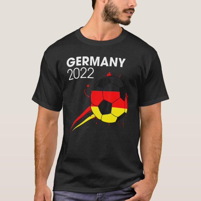 Germany 2022 Soccer Team  German Flag Men Boys T-Shirt (Front)