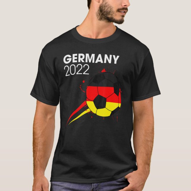 Germany 2022 Soccer Team  German Flag Men Boys T-Shirt (Front)