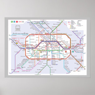 " Germany: 2022/today Berlin - Liniennetz ... Poster