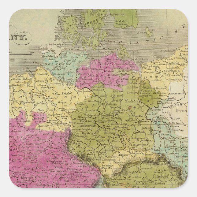 Germany 20 square sticker (Front)