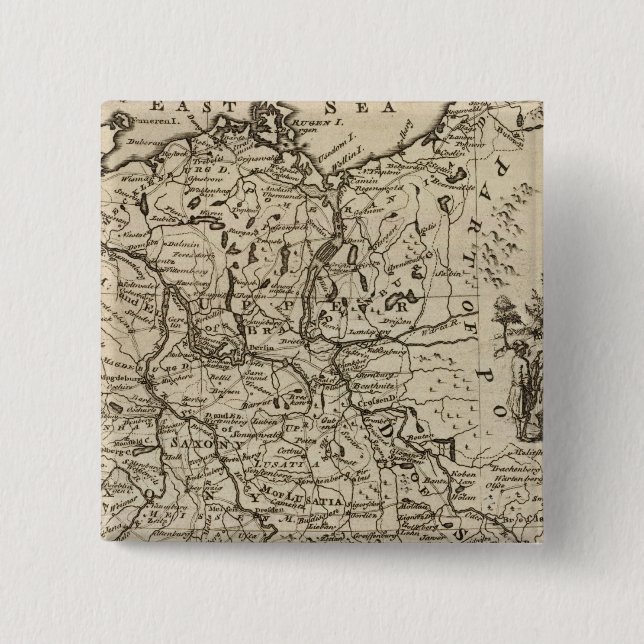 Germany 25 15 cm square badge (Front)