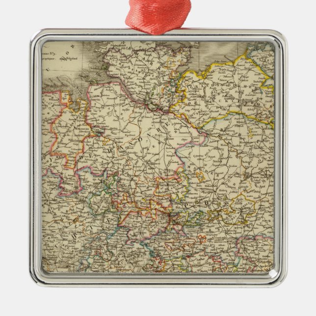 Germany 2 metal tree decoration (Front)