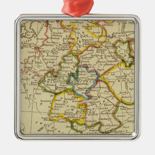 Germany 3 metal tree decoration (Front)