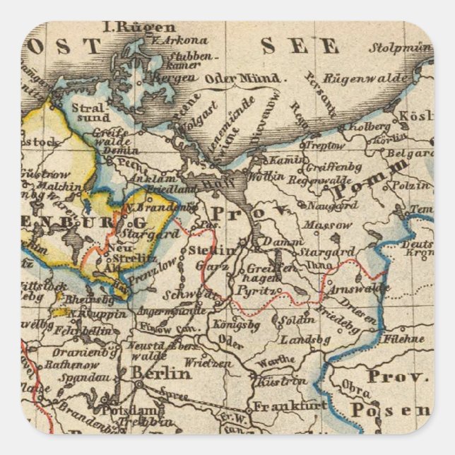 Germany 7 square sticker (Front)