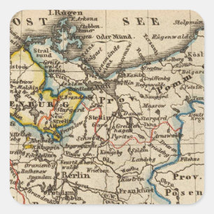 Germany 7 square sticker