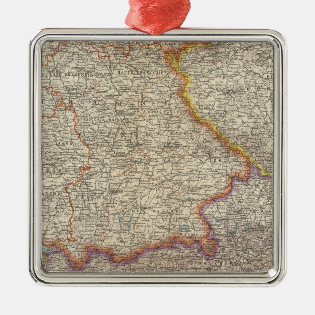 Germany and Austria 2 Metal Tree Decoration (Front)