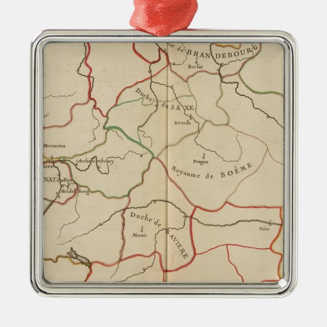 Germany and Austria Metal Tree Decoration (Front)