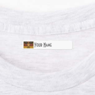 Germany Art Deco Flag Custom Iron-On Name Label