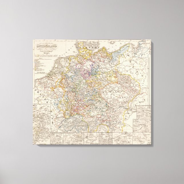 Germany at the time the 30 year old war canvas print (Front)