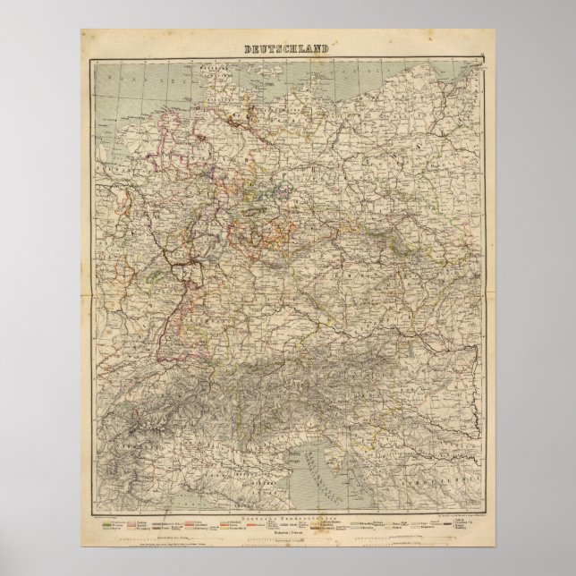 Germany Atlas Map Poster (Front)