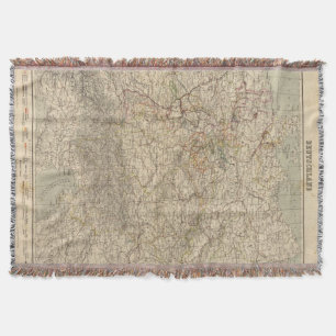 Germany Atlas Map Throw Blanket