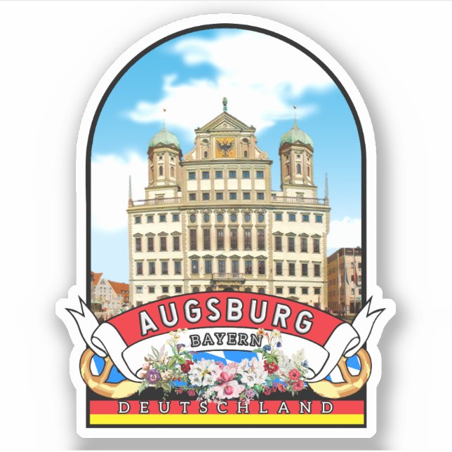 Germany Augsburg Vintage souvenir (Front)