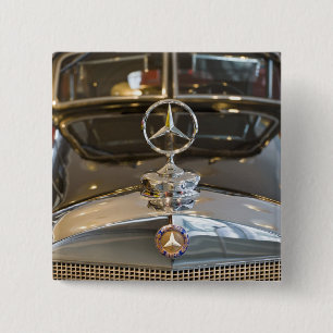 Germany, Baden-Wurttemberg, Stuttgart. Mercedes 15 Cm Square Badge