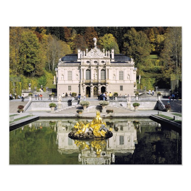 Germany, Bavaria, Linderhof Castle. Linderhof Photo Print (Front)