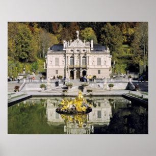 Germany, Bavaria, Linderhof Castle. Linderhof Poster