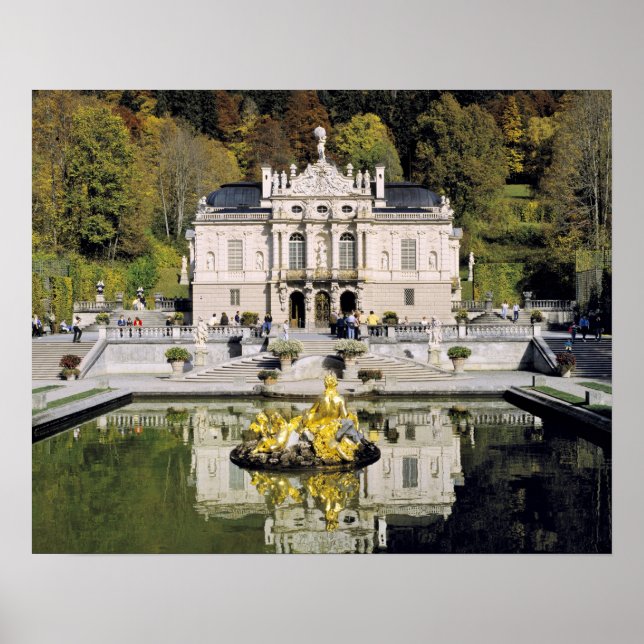 Germany, Bavaria, Linderhof Castle. Linderhof Poster (Front)