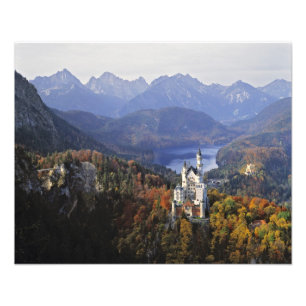 Germany, Bavaria, Neuschwanstein Castle. King Photo Print