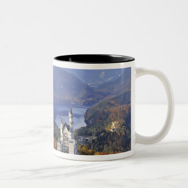 Germany, Bavaria, Neuschwanstein Castle. King Two-Tone Coffee Mug (Right)
