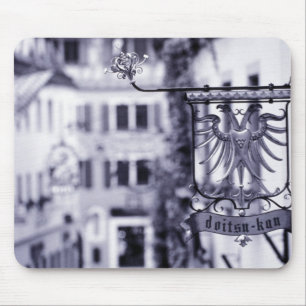Germany, Bavaria, Rottenburg. Hotel sign Mouse Mat