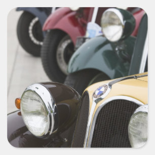 Germany, Bayern-Bavaria, Munich. BMW Welt Car 5 Square Sticker