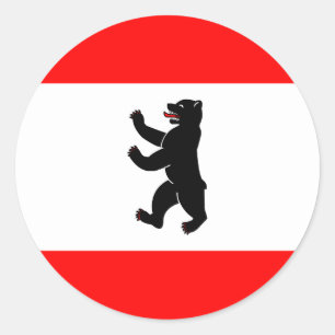 Germany Berlin High quality Flag Classic Round Sticker
