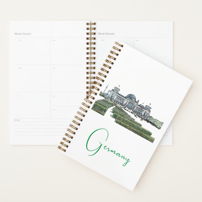 Germany Berlin Reichstag Building Architecture Planner (Display)