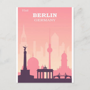 Germany Berlin Vintage Travel Postcard