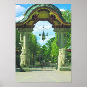 Germany, Berlin, Zoo, Elephant Entrance Poster