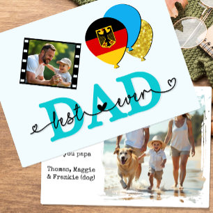 Germany Best Dad Ever Photo Card, Flag, Father's Card