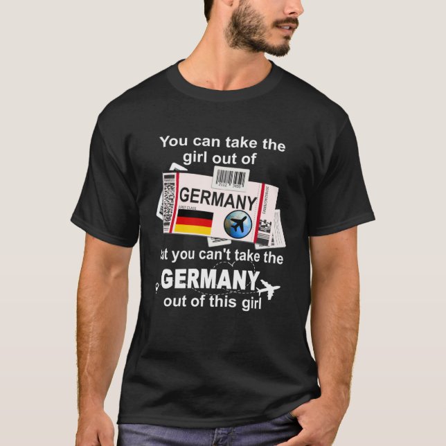 Germany Boarding Pass  Germany Girl  Germany T-Shirt (Front)