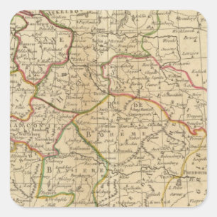 Germany, Bohemia Square Sticker