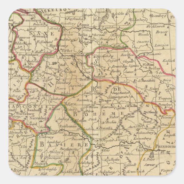 Germany, Bohemia Square Sticker (Front)