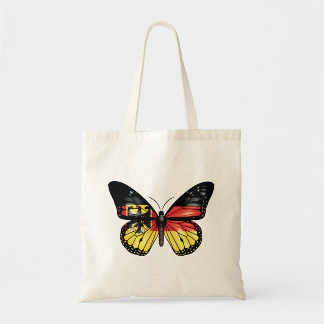 Germany butterfly monarch flag tote bag (Front)